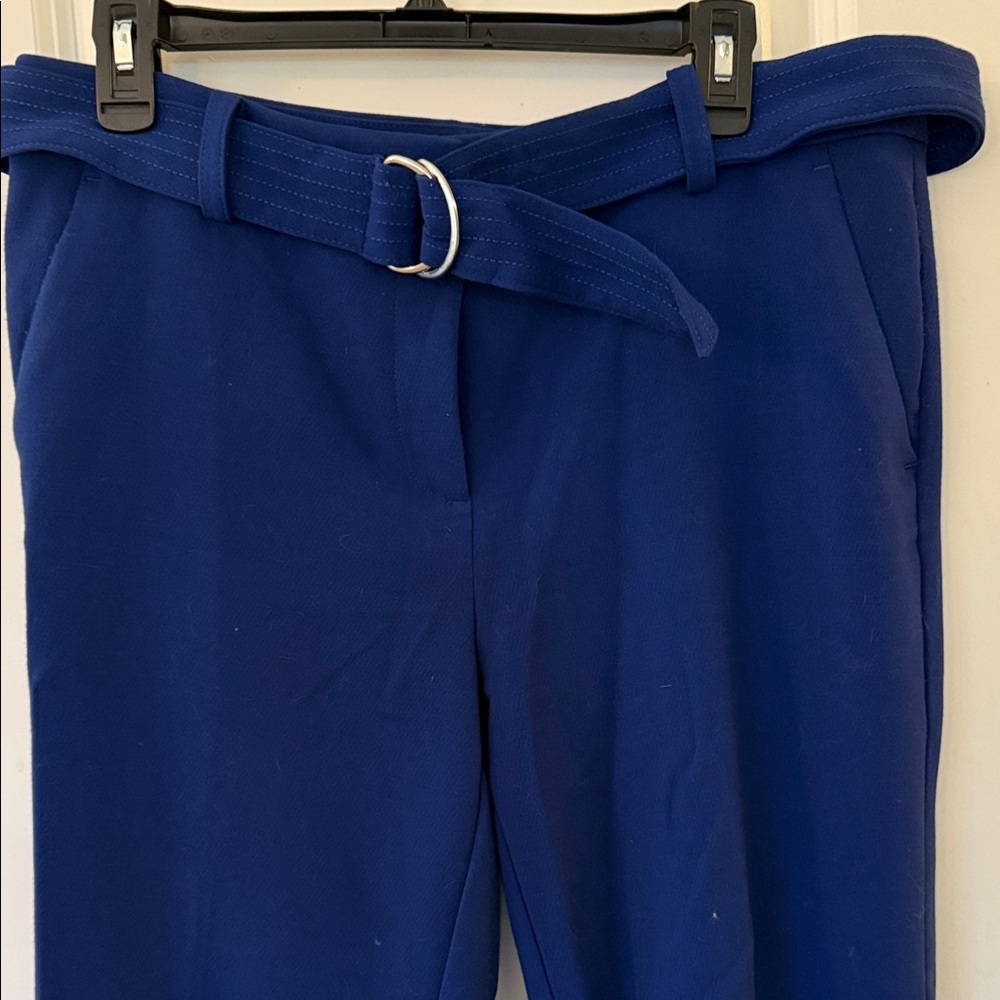 LOFT Royal Blue Women's Trousers with Belt